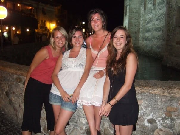 Lauren and friends together on an evening out